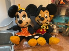 Minnie Mouse And Mickey Mouse Plush Dolls, 1950  s