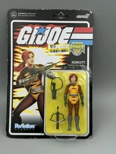 Scarlett Tiger Force 3.75" GI JOE COBRA ReAction Super 7 MOC NEW Sealed
