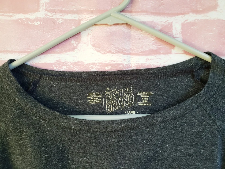 🔥 Nebraska Cornhuskers Retro Brand Gray Crop Sweatshirt Women's XL Loose - Image 4 of 4