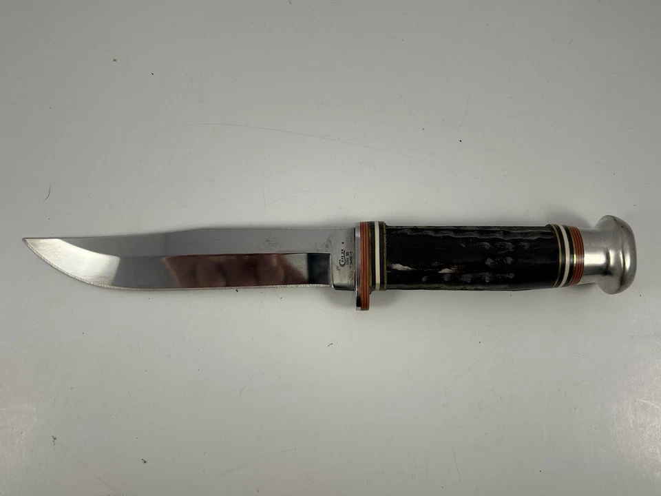 CASE XX BH65-5 SS BUFFALO HORN HUNTER w/ SHEATH - Image 2 of 4