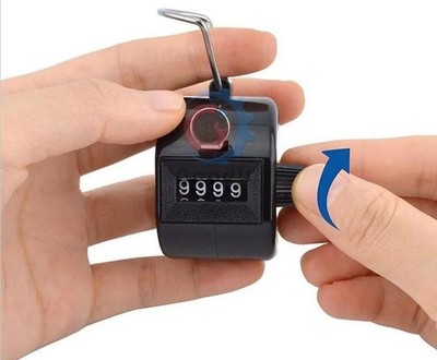 Mechanischer Handzähler | Besucherzähler, Klickzähler, Schrittzähler, Counter