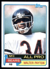 1981 Topps #400 Walter Payton