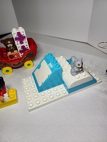 LEGO DUPLO Santa's Winter Holiday 10837 (Missing A Few White ) Christmas Sleigh 