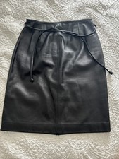 Vtg Valerie Stevens 100 Genuine Leather Pencil Skirt Sz 6 Lined