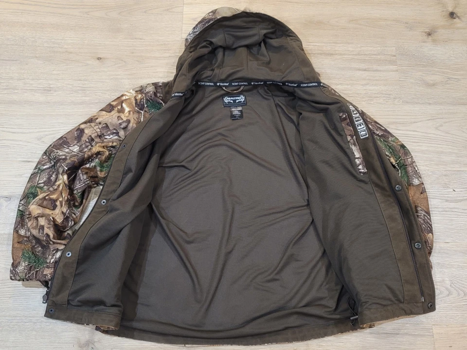 RealTree Jacket Men's M Camouflage Polyester Full Zip Microban Scent Control - Image 3 of 4