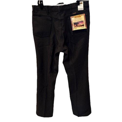 Men's Wrangler® Wrancher Black 82BK Dress Pants Size 40 X 32 NWT - Foto 4 di 6