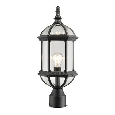 Z-Lite 563PHM-BK Post Light, Black, NEW