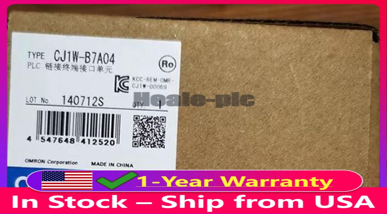 NEW Omron CJ1W-B7A04 CJ1 Basic 64-Point I/O Interface Unit PLC Module 1PC