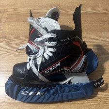 CCM Jet Speed FT 340 Ice Hockey Skates Size 2 EUR 34Regular With Blade Guards