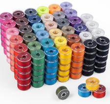 210 pcs Bobbins Sewing Thread, SizeA Class15 Prewound Sewing Bobbins for Mach...