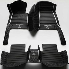 GM Genuine 23476284 Front Floor Mats For 2014-2020 Chevy Corvette – Black/Gray W/ Stingray Logo