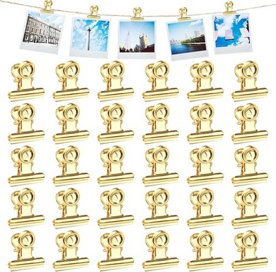 Binder Clips, 30 Stück 22mm Büroklammern Briefklemmer Bulldog Clips für Bilder