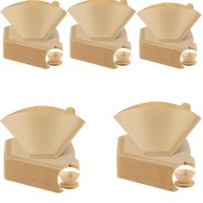 200 Pack Brown Coffee Filters Size 4 Unbleached High Quality Cones