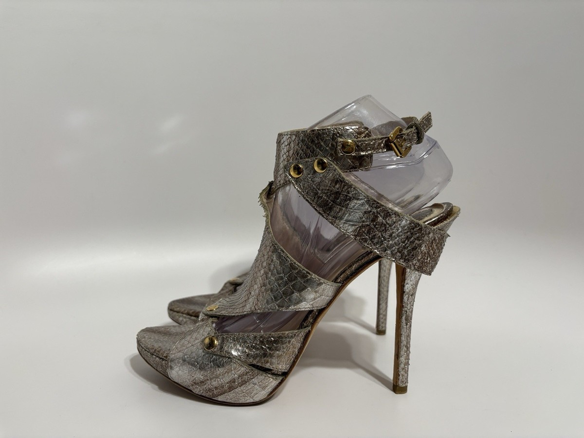 靴 Dior by John Galliano Platform Heels Christian Dior S/S 2003 Flower Platform Heels by John