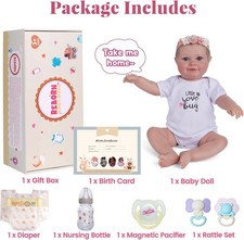 Lifelike Reborn-Baby Dolls 20 Inch Girl Realistic Newborn Babies Doll Open Eyes