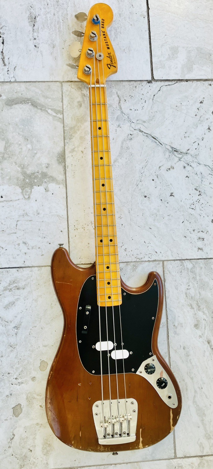 Vintage 1978 Fender Mustang Bass Rare Mocha brown color