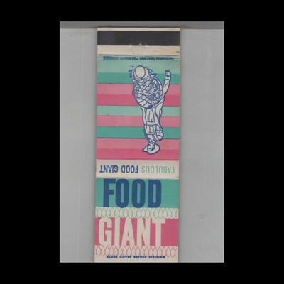Matchbook Cover Food Giant Grocery Stores