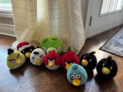 Lot of 9 Commonwealth Angry Birds Plush Toys Mixed Sizes Pre-Owned Collectibles