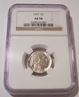 1937 Buffalo Nickel AU58 NGC