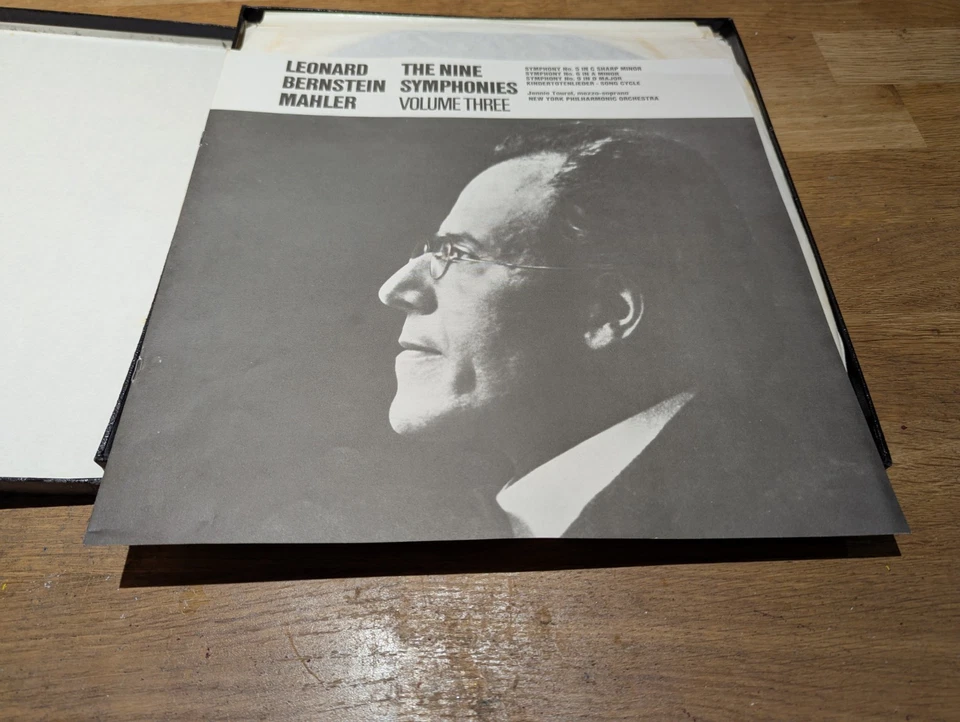 Mahler Symphonies Vol. 3 Bernstein, Jennie Tourel New York PO CBS Box Set NM - Image 4 of 4