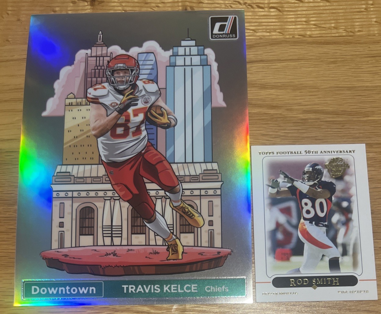 2024 Donruss Downtown Travis Kelce Jumbo Card #7