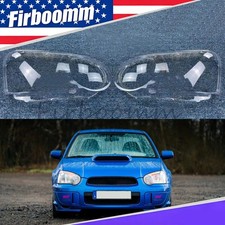 Pair Headlight Clear Lens Cover Shellsealant Glue Fit 2004-2005 Subaru Impreza Pair Headlight Clear Lens Cover Shellsealant Glue Fit 2004-2005 Subaru Impreza