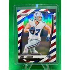 2024 Panini Prizm Red White & Blue Prizm Jake Ferguson Dallas Cowboys