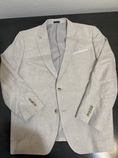 Stafford Men's Classic Fit Blazer Jacket size 42 Beige