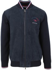 PAUL & SHARK YACHTING Herren Lamm Leder Jacke Strickjacke Größe L CHINOOK NY48