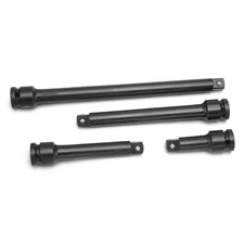 Grey Pneumatic 1/2In Drive Standard And Deep Length Friction Ball Extension Set