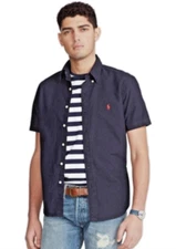 $125 Polo Ralph Lauren  Classic Fit Garment-Dyed Oxford Shirt, Blue, 2XB