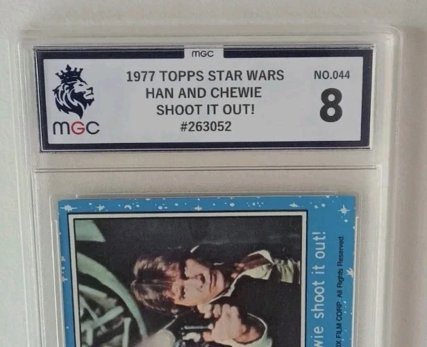 1977 TOPPS STAR HAN AND CHEWIE SHOOT IT OUT ! #44 GRADED 8 SERIES 1 - Image 4 of 4