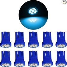 10PCS T10 194 168 Car Dash Instrument LED Light Bulbs, 12V Super Bright Autom