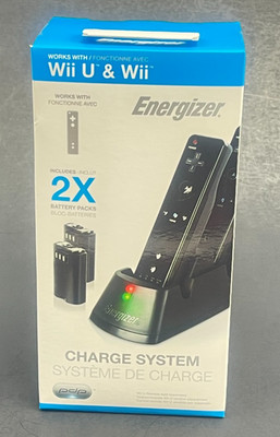 Energizer Nintendo Wii u & Wii Controller Charging Station 76-207 New