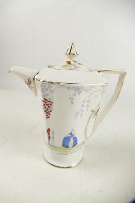 Standard China Stuart Shape England Art Déco Kaffeekanne mit Deckel  L-2373