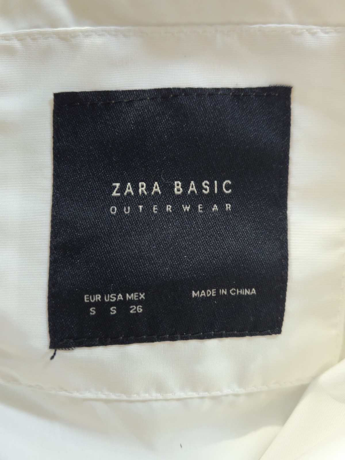 Zara Basic Outerwear Jacket For W Sz S Cream Colo… - image 4