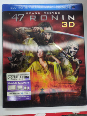 47 Ronin 3D Blu Ray SEALED with Lenticular Slip Cover