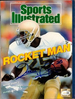 Rocket Ismail Signed 1989 Complete Sports Illustrated AUTO JSA