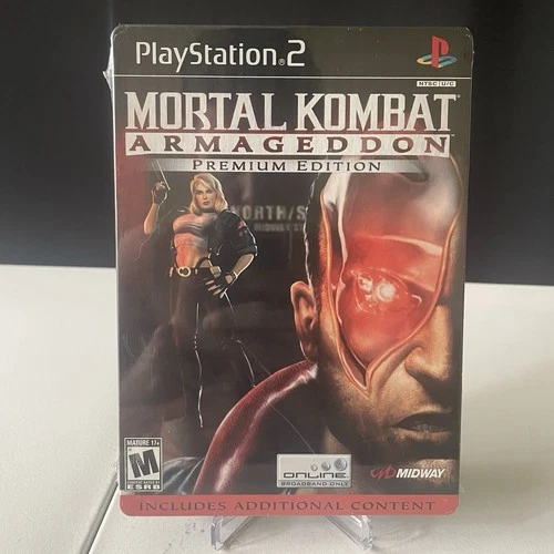 Mortal Kombat Armageddon Premium Edition Kano PS2 Sealed Steelbook NTSC Rare
