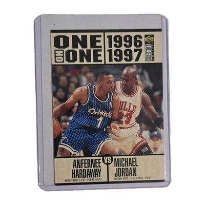 Upper Deck Hardaway vs Michael Jordan One on One Insert C15 Magic Bulls 1996-97