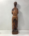 Vintage hand carved wooden man statue — photo 3
