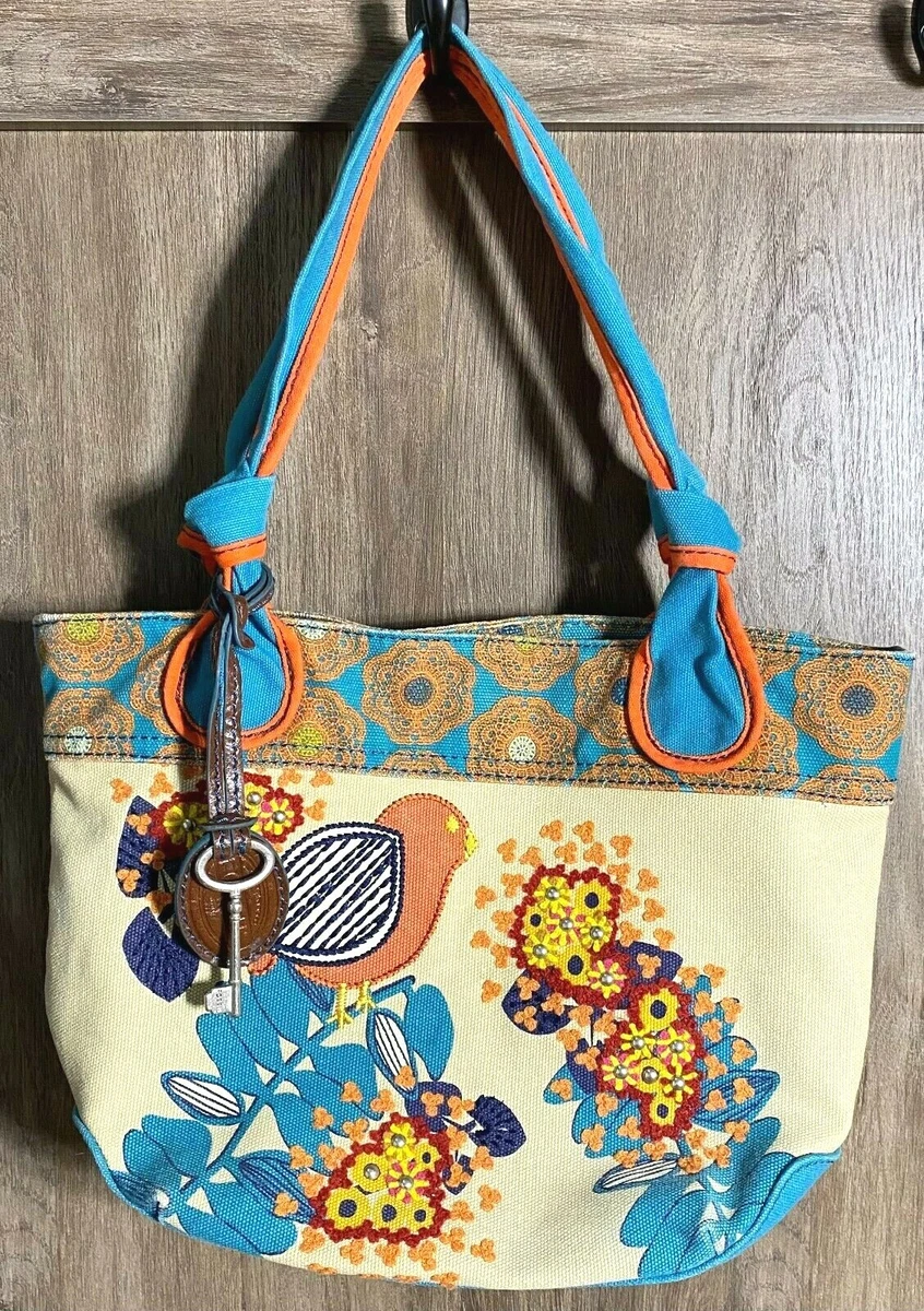 Fossil shop canvas purse