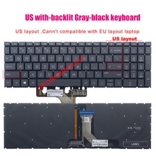 New US black backlit keyboard For HP 15-EG 15-EH laptop