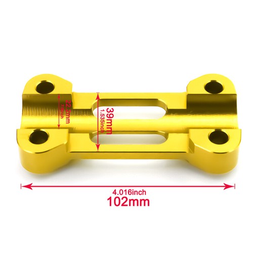 Abrazaderas de barra de montaje de manillar superior de 22 mm adecuadas para Honda CB300F CB400F CB400SF CB500X - Imagen 2 de 19