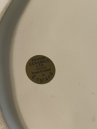 Ceramic Alice In Wonderland Cheshire Cat & Mad Hatter Teapot Jar DEVON England - Picture 4 of 8