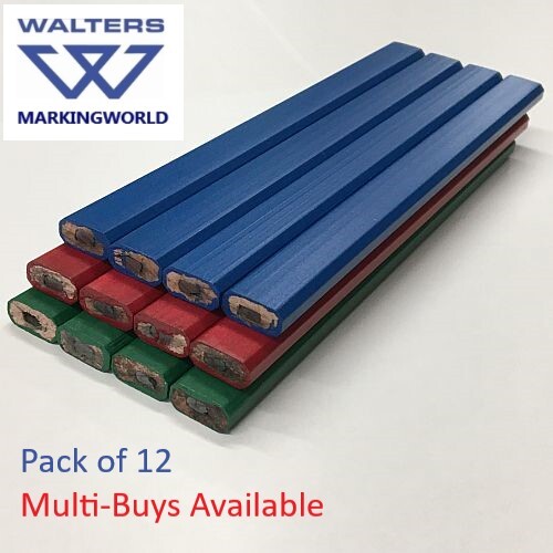 Schreinerbleistifte für Holz & Holz, 3 Klassen (H, HB & 2B), 3er & 12er Packungen - Bild 11 von 11
