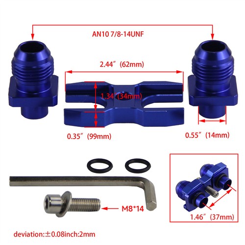 AN10 16 Row Oil Cooler Kit For BMW E82 135i;E36 M3-Euro;E46 M3;E90 E92 E93 335i - Picture 7 of 9