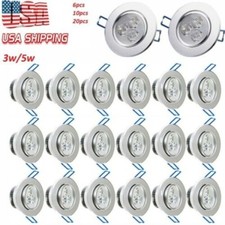 10/20Pcs Dimmable 3W/5W LED Downlight Recessed Home Decoration Ceiling Light