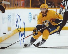 Yannick Weber Signed 8x10 Photo Nashville Predators Autographed COA B