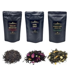 Premium Tea Selection, 3 Loose Leaf Teas, Camellios (3 Flavours, 100g Each)